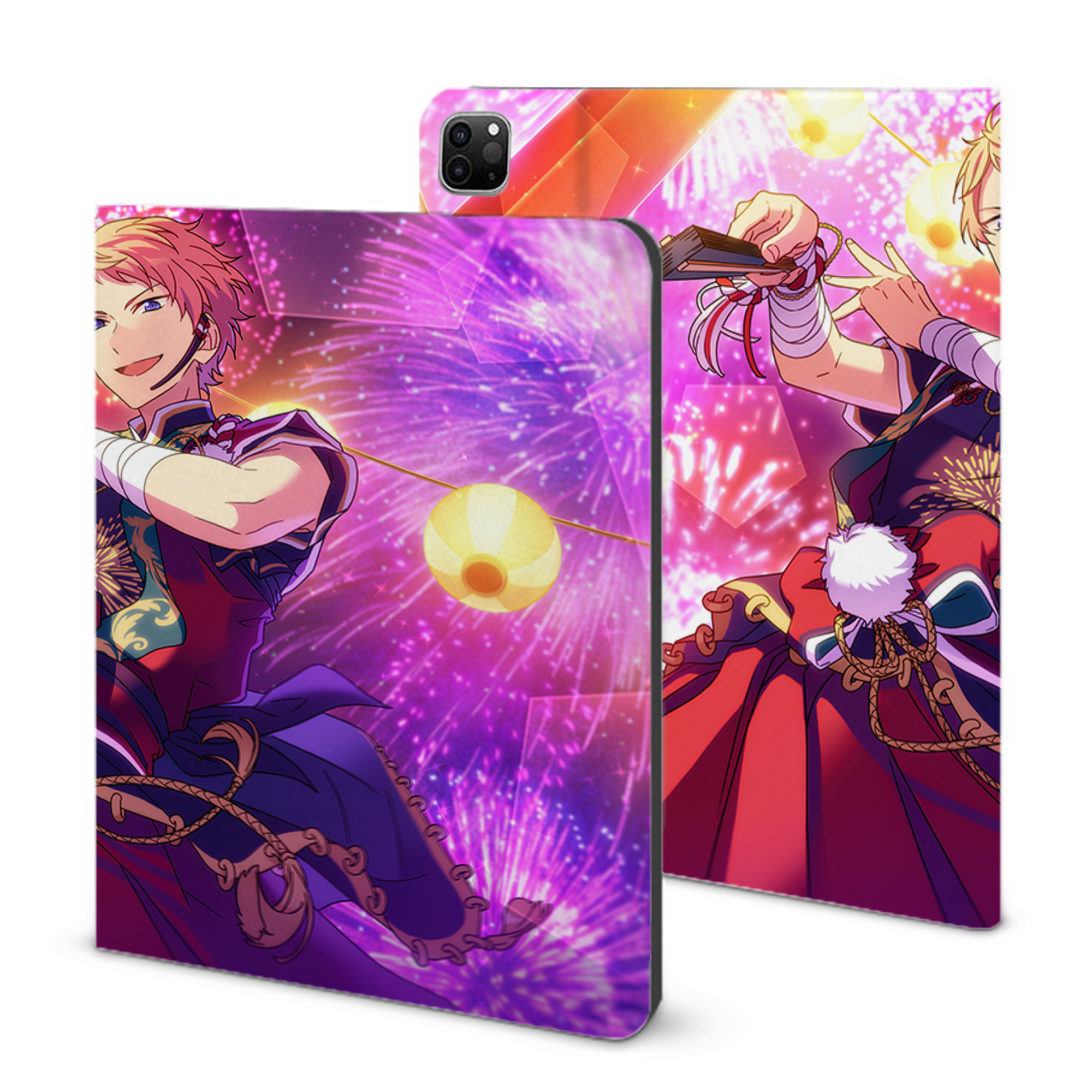 （画像用） あんさんぶるスターズ! Ensemble Stars IPad ケース ブック型 PUレザー TPU 耐衝撃 軽量 薄型 ペン収納なし 全面保護 IPad 各モデル対応